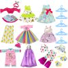 10-Sets Doll-Clothes for American-14-inch-Dolls - Compatible with 14.5-inch-Dolls Handmade Clothes and Outfits Accessories Christmas Birthday Gift for Little Girl - Image 7