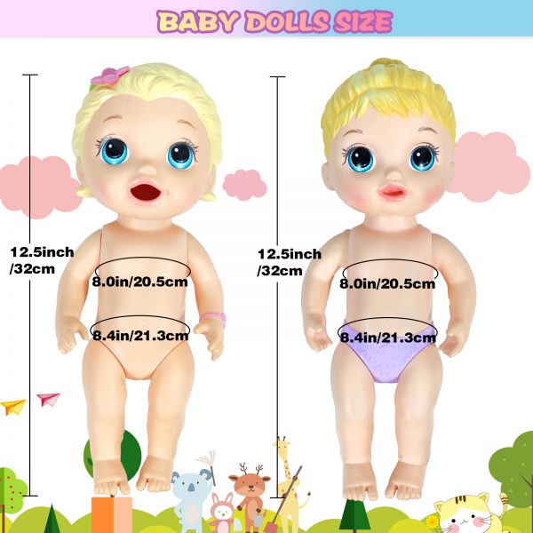 12 inch Baby Doll-Clothes and Accessories - 10 Sets Doll Clothes for 10-12 Inch Dolls, Baby Doll Clothes Dress Outfits Accessories Christmas Birthday Gift for Kids - Image 3