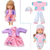 8-Sets Baby-Doll-Clothes for 12 inch Baby Dolls 10-11-12 inch Handmade Clothing Lovely Hat Dress and Outfits Accessories Christmas Birthday for Little Girl - Image 6