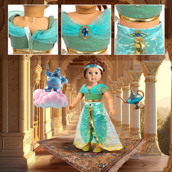 18 inch Doll Clothes Accessories - 6Pcs Different Princess Costume Dress - Image 5