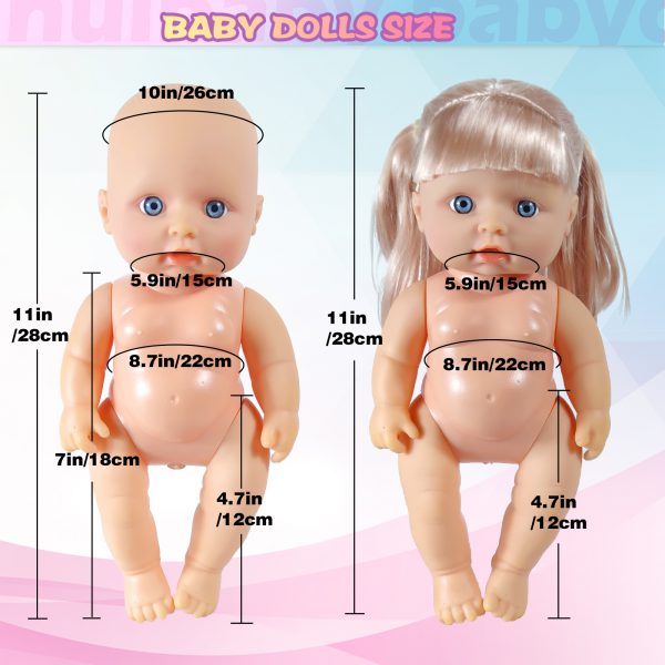 19Pcs 8-10-inch-Doll-Clothes-Accessories Baby-Doll-Clothes Costumes Outfits Christmas Birthday Gift for Little Girl - Image 5