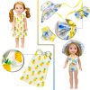 10-Sets Doll-Clothes for American-14-inch-Dolls - Compatible with 14.5-inch-Dolls Handmade Clothes and Outfits Accessories Christmas Birthday Gift for Little Girl - Image 2