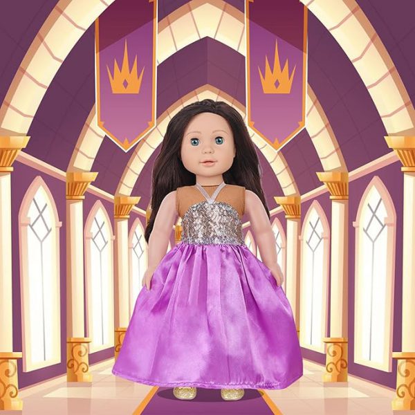 18-inch Doll Clothes and Accessories - 10 Sets Compatible with 18-inch-Dolls Outfits Christmas Birthday Gift for Little Girls - Image 2