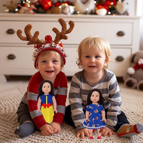 18-inch Doll Clothes and Accessories - 10 Sets Compatible with 18-inch-Dolls Outfits Christmas Birthday Gift for Little Girls - Image 5