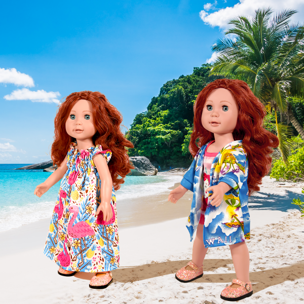 18-Inch-Doll-Clothes and Accessories - 8 Sets American Doll Clothes Compatible with All 18 inch Dolls Outfits Christmas Birthday Gift for Girls - Image 5