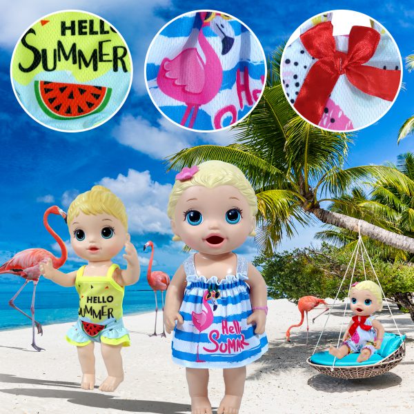 12 inch Baby Doll-Clothes and Accessories - 10 Sets Doll Clothes for 10-12 Inch Dolls, Baby Doll Clothes Dress Outfits Accessories Christmas Birthday Gift for Kids - Image 6
