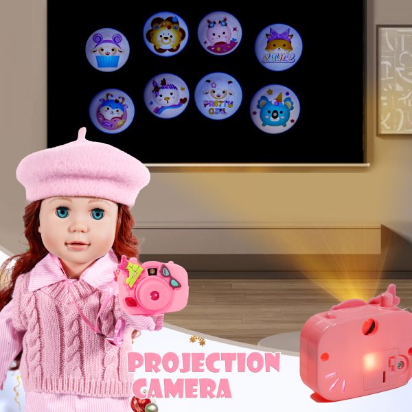 18-inch-Doll-Clothes and Accessories - Doll-Travel-Suitcase Luggage, Doll-Clothes and Shoes, Bag, Sunglasses, Camera, Passport, Notebook, Phone, pad Doll Travel Gear Play Set Fit 18 inch Doll - Image 4