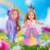 2-Sets 18-inch Doll-Clothes Set - Unicorn Clothes with Hair Clip and Headband - Compatible with All 18 inch Dolls Accessories for Kids - Image 2